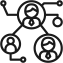 Network or connection between people