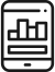 mobile device displaying a bar graph
