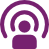 audio or podcasting icon