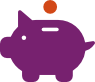 save money icon or piggy bank icon